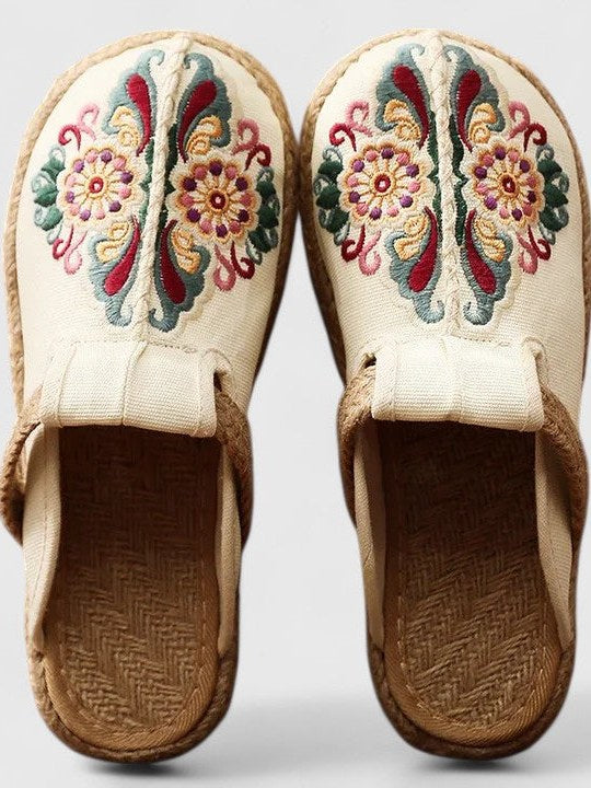 Embroidered Mules for Women