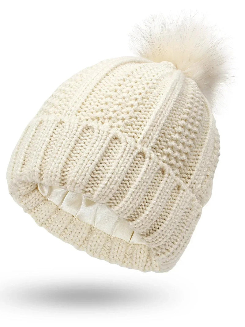 Satin Lined Beanie for Women