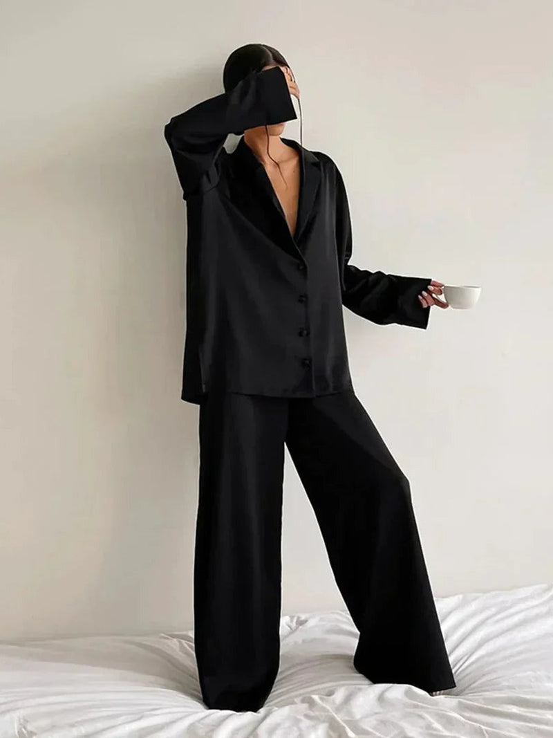 Satin Pajama Set for Women