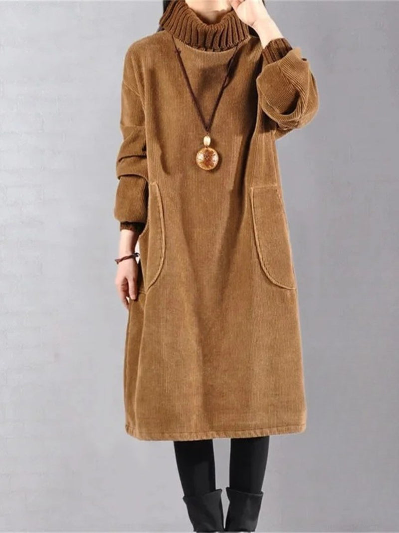 Turtleneck Sweater Dress for Women