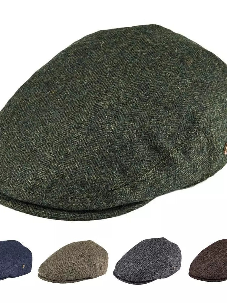 Wool Flat Cap for Men
