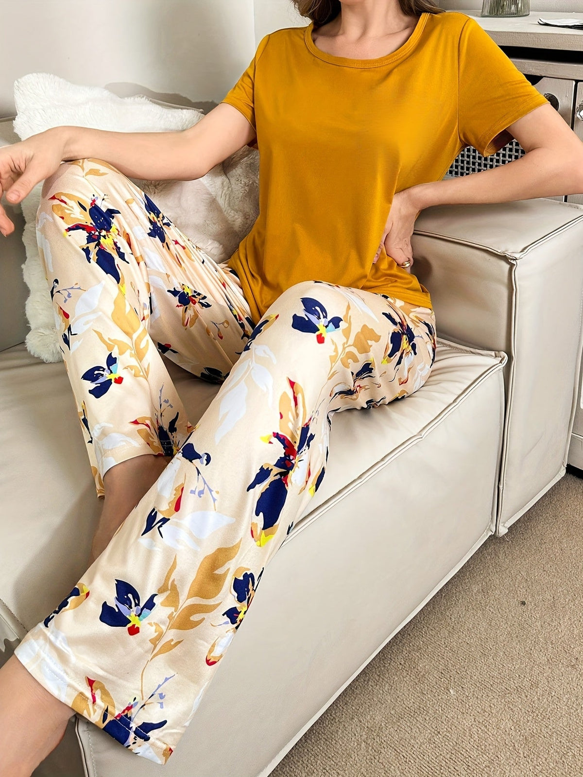Floral Pajama Set for Women