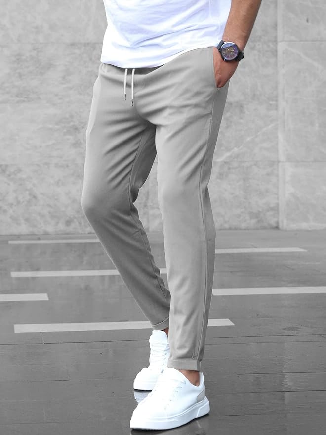 Slim Fit Chino Trousers for Men