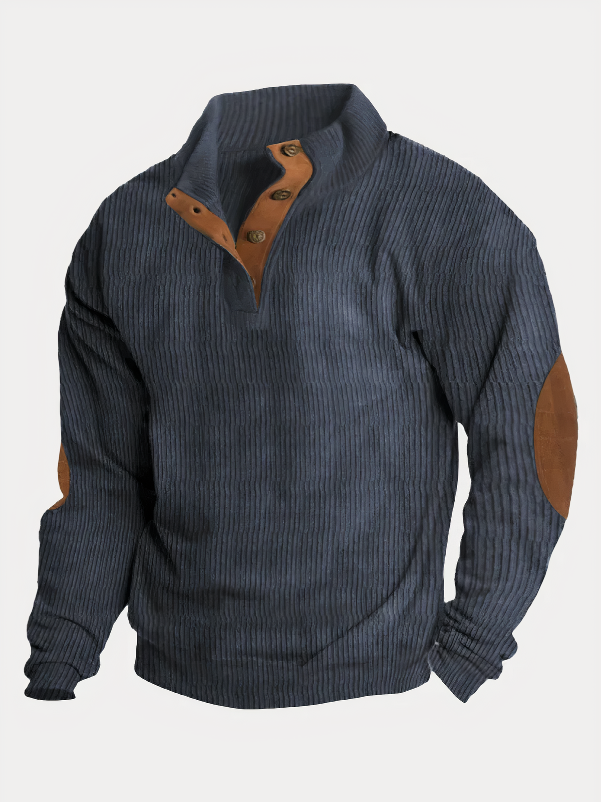 Button Collar Sweater for Men