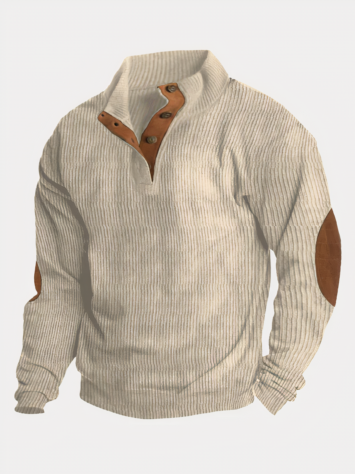 Button Collar Sweater for Men