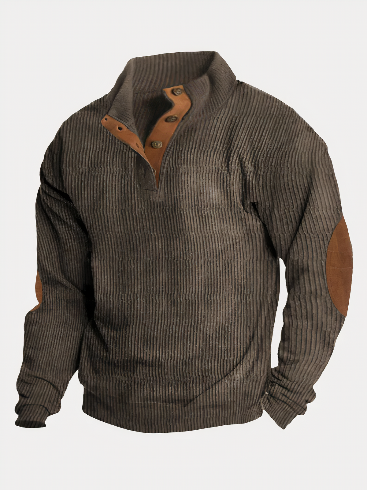 Button Collar Sweater for Men