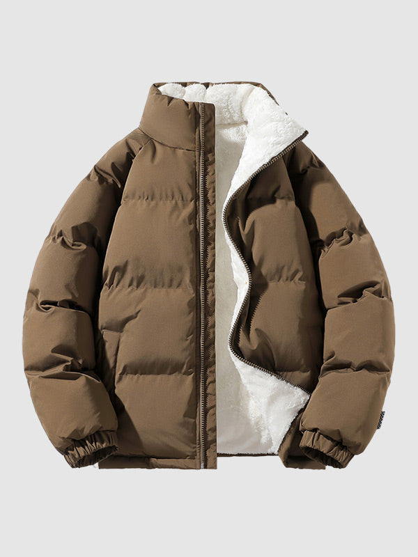 Fleece Lined Puffer Jacket for Men
