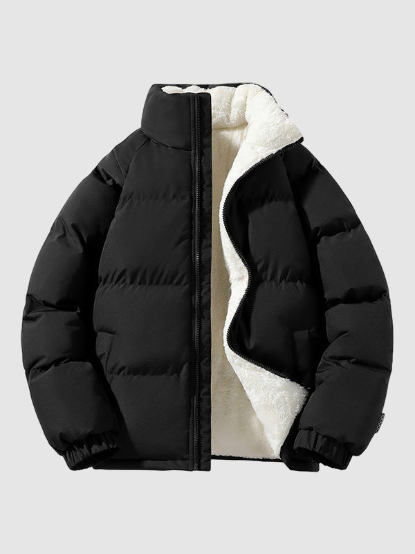 Fleece Lined Puffer Jacket for Men