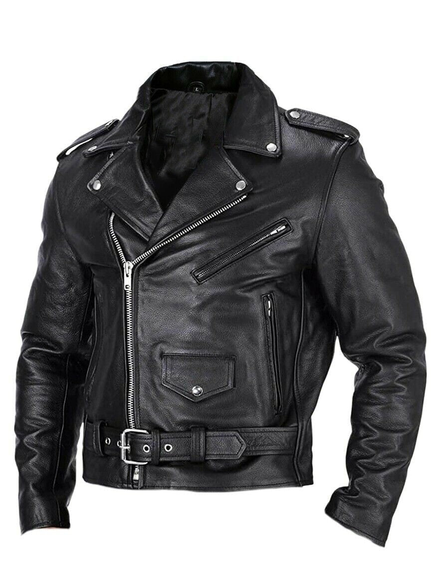Slim Fit Leather Jacket for Men