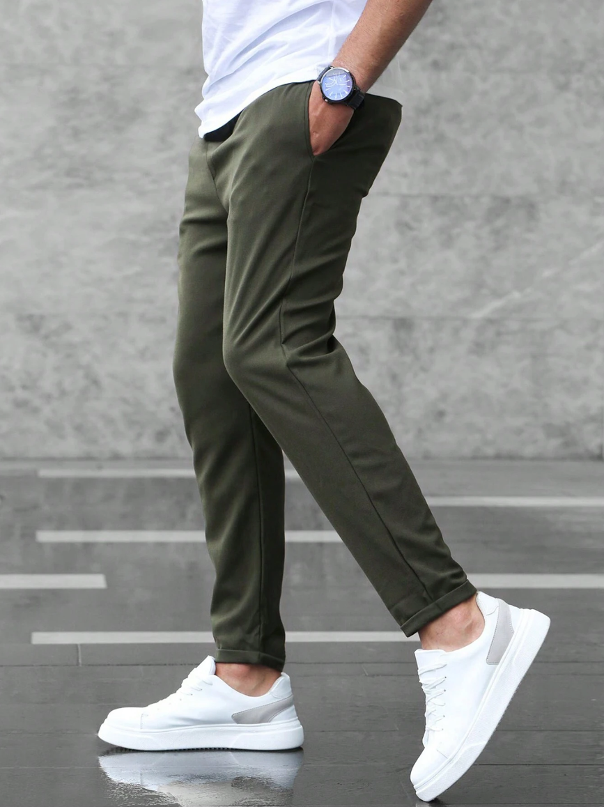 Slim Fit Chino Trousers for Men