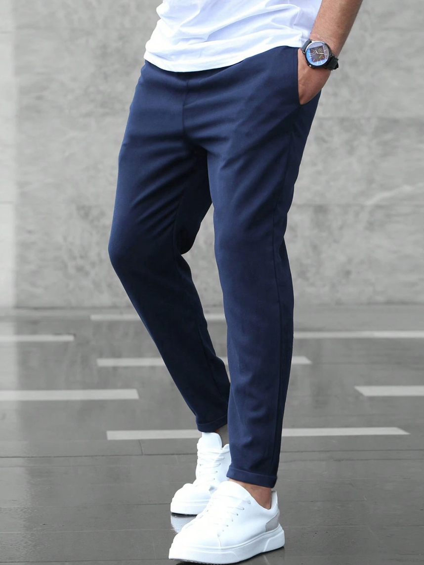 Slim Fit Chino Trousers for Men