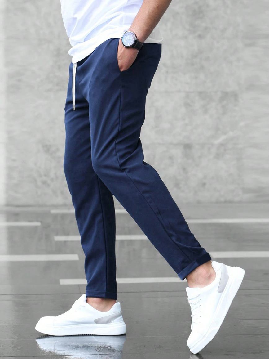 Slim Fit Chino Trousers for Men