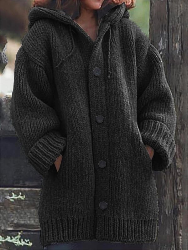 Oversized Hooded Cardigan for Women