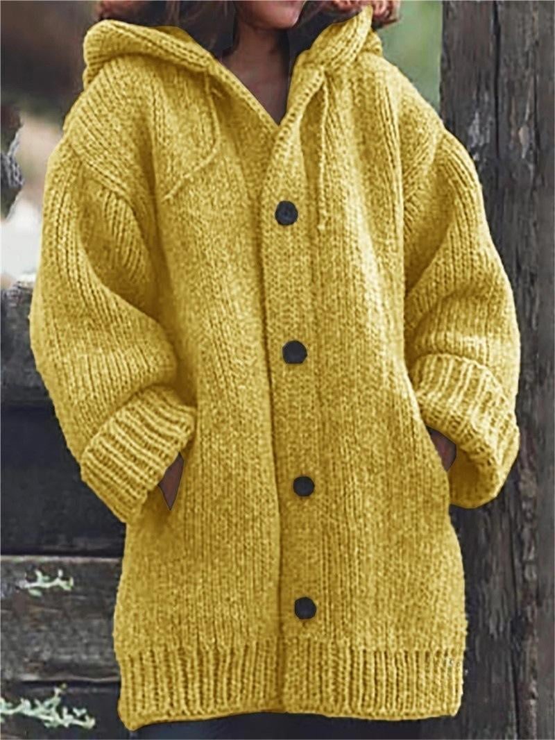 Oversized Hooded Cardigan for Women