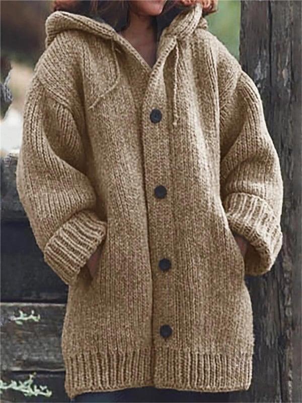 Oversized Hooded Cardigan for Women