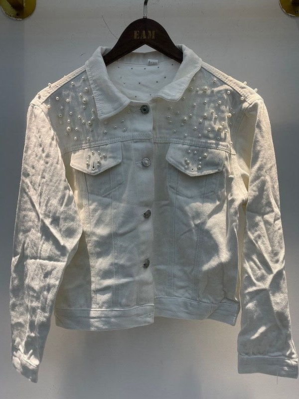 Beaded Denim Jacket for Women