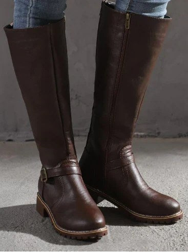 Black Knee High Boots for Women
