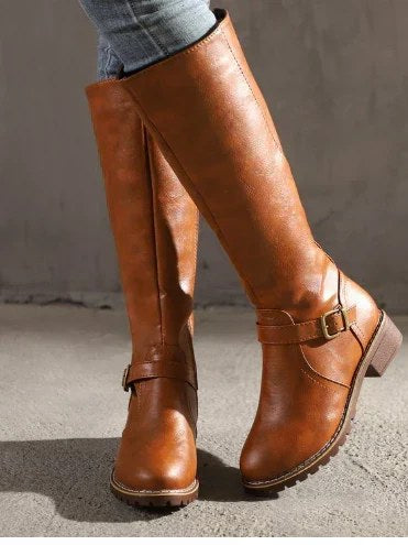 Black Knee High Boots for Women
