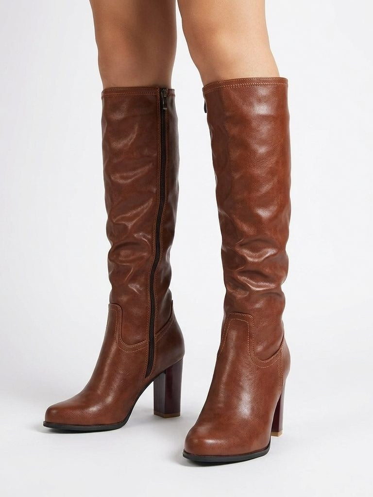 Brown Knee High Boots for Women