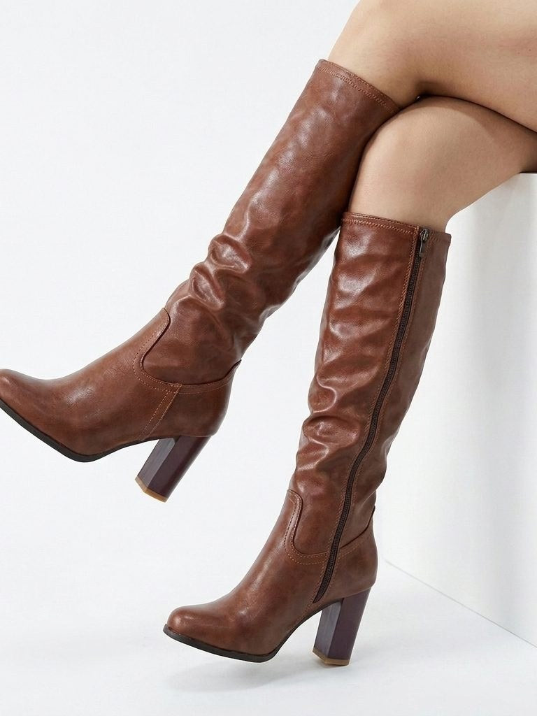 Brown Knee High Boots for Women