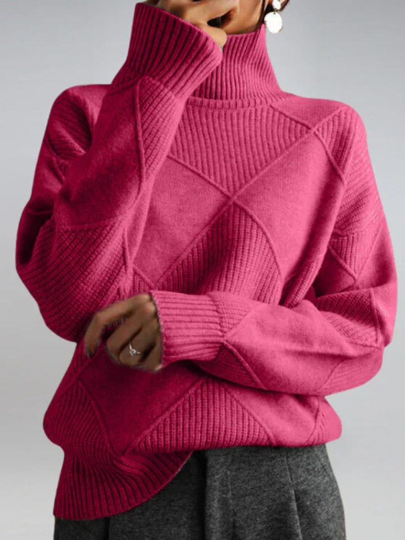 Chunky Turtleneck Sweater for Women