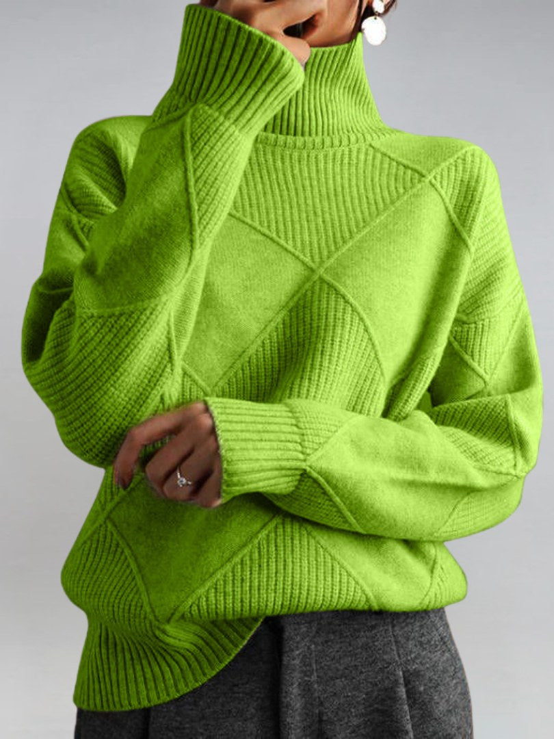Chunky Turtleneck Sweater for Women