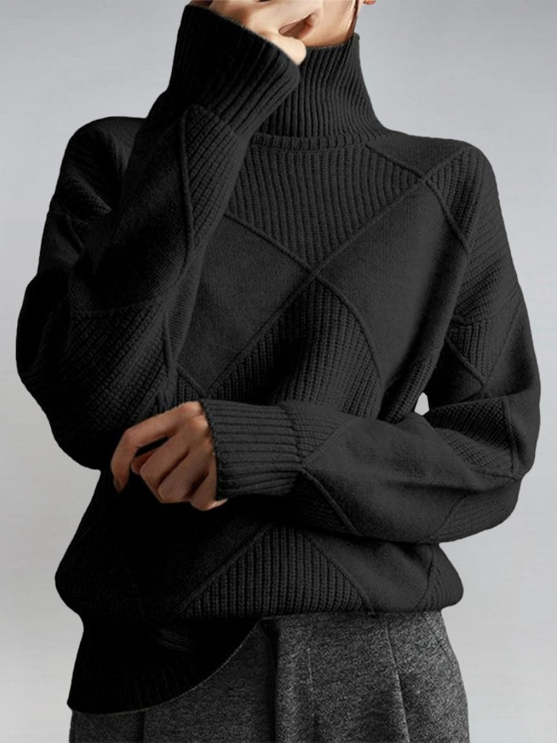 Chunky Turtleneck Sweater for Women