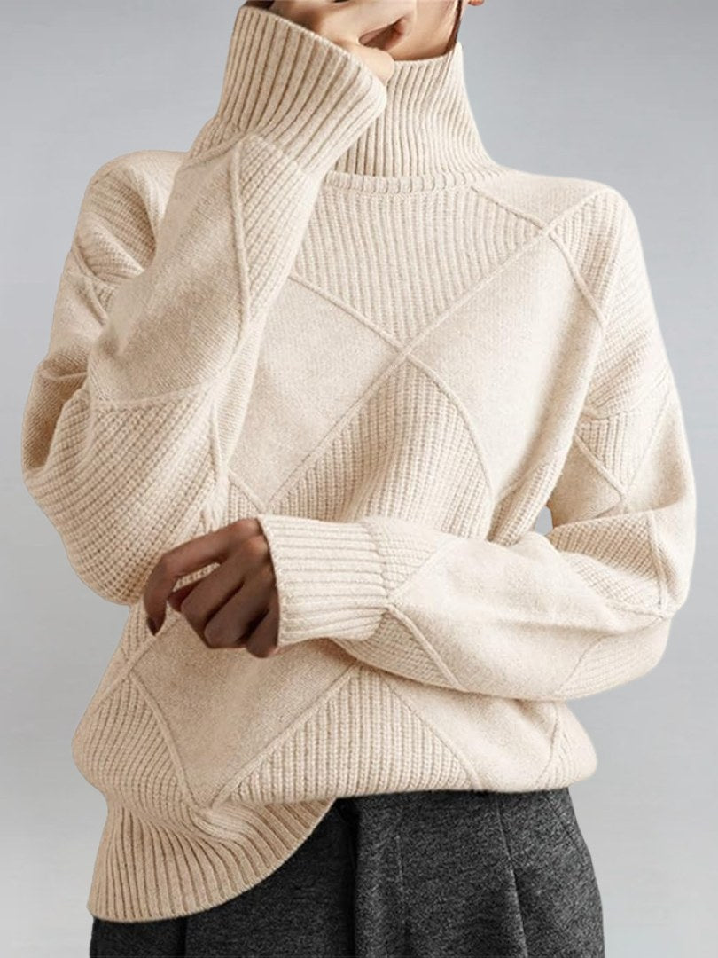 Chunky Turtleneck Sweater for Women
