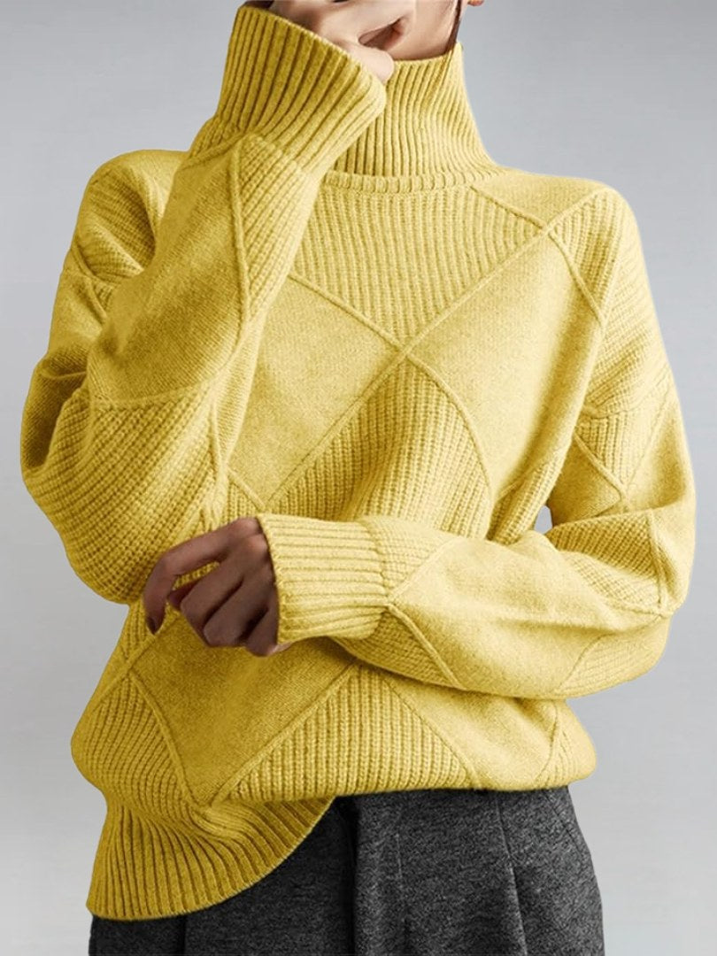 Chunky Turtleneck Sweater for Women
