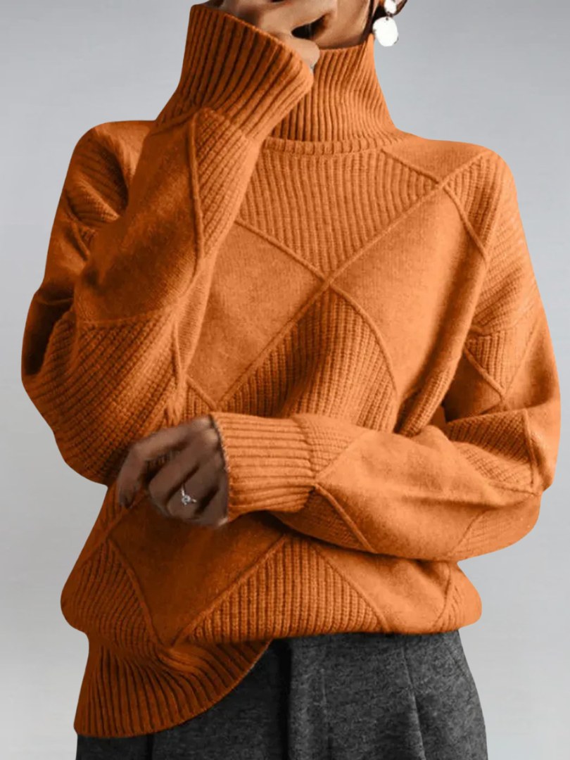 Chunky Turtleneck Sweater for Women