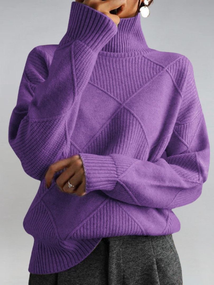 Chunky Turtleneck Sweater for Women