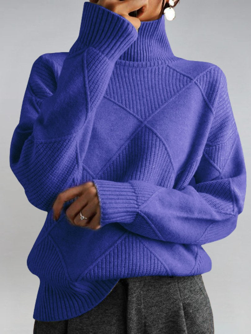 Chunky Turtleneck Sweater for Women