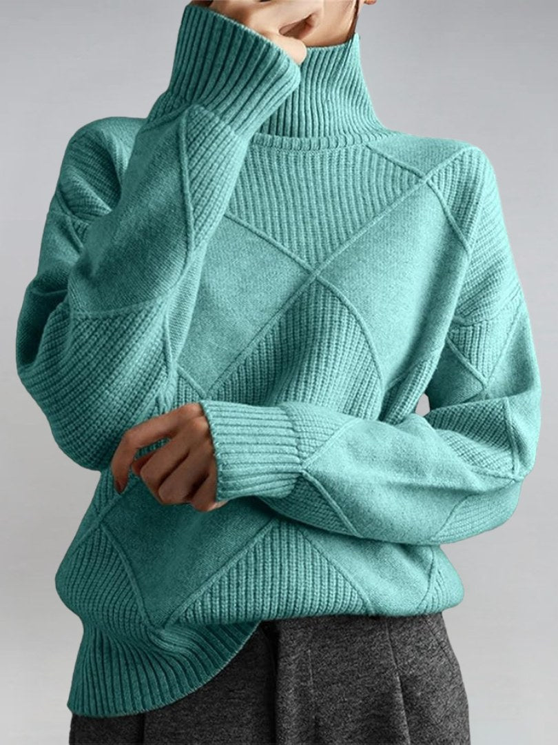 Chunky Turtleneck Sweater for Women