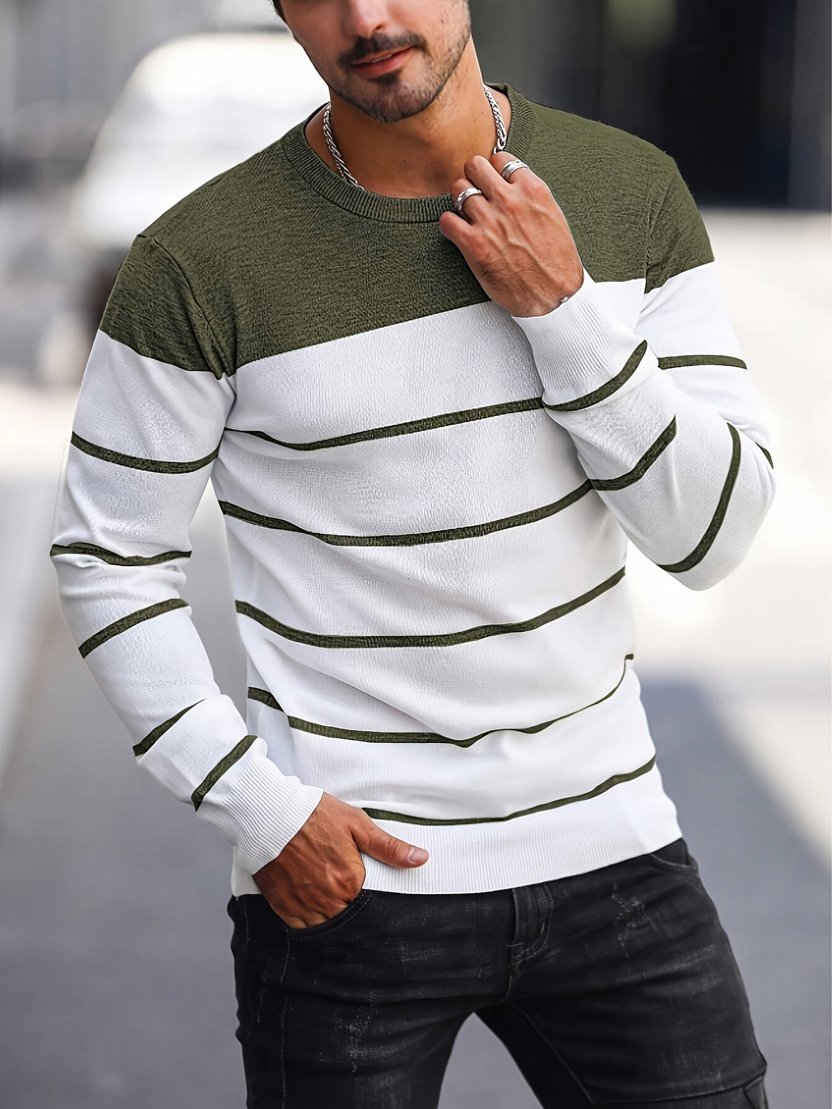 Crew Neck Sweater for Men