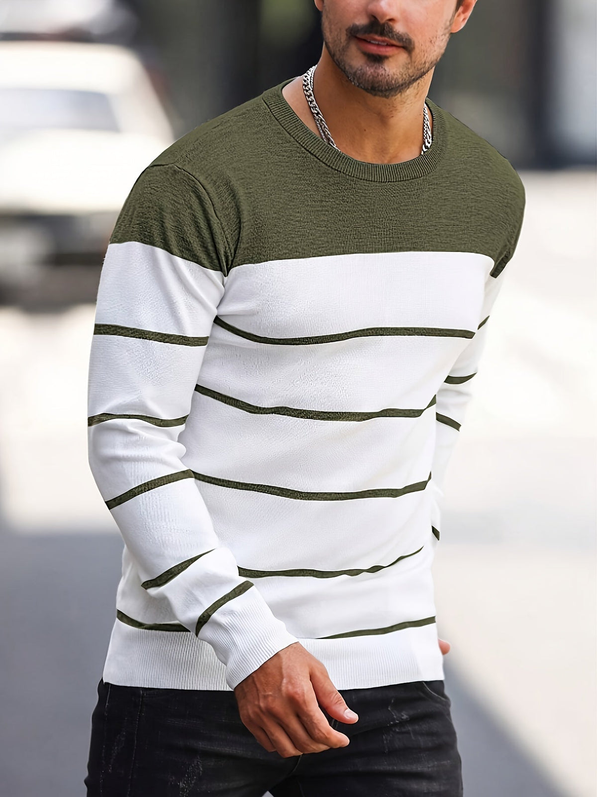 Crew Neck Sweater for Men