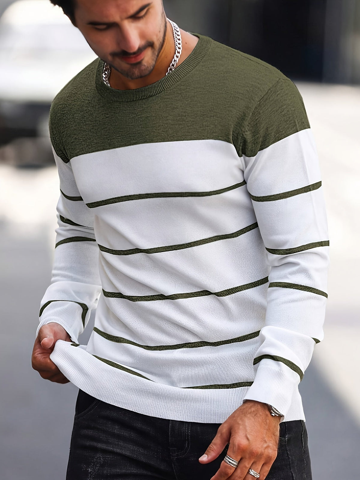 Crew Neck Sweater for Men