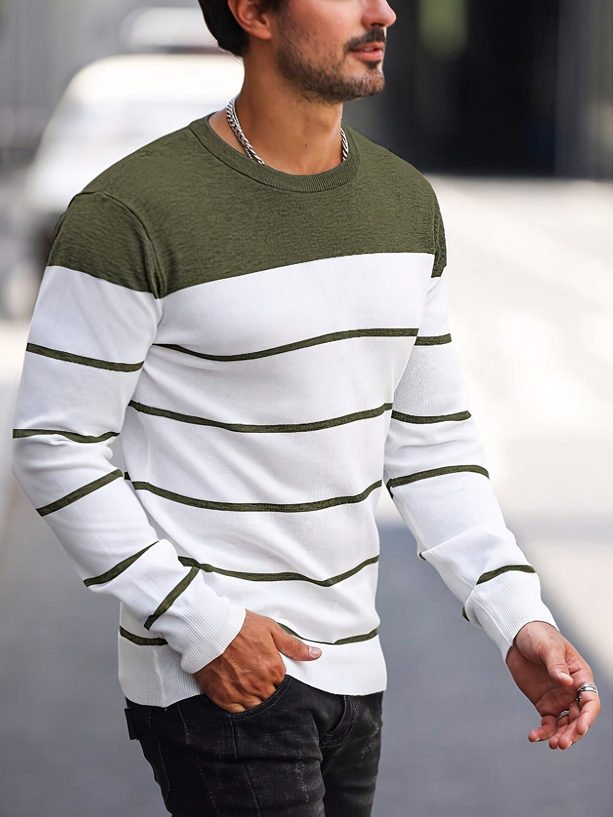 Crew Neck Sweater for Men