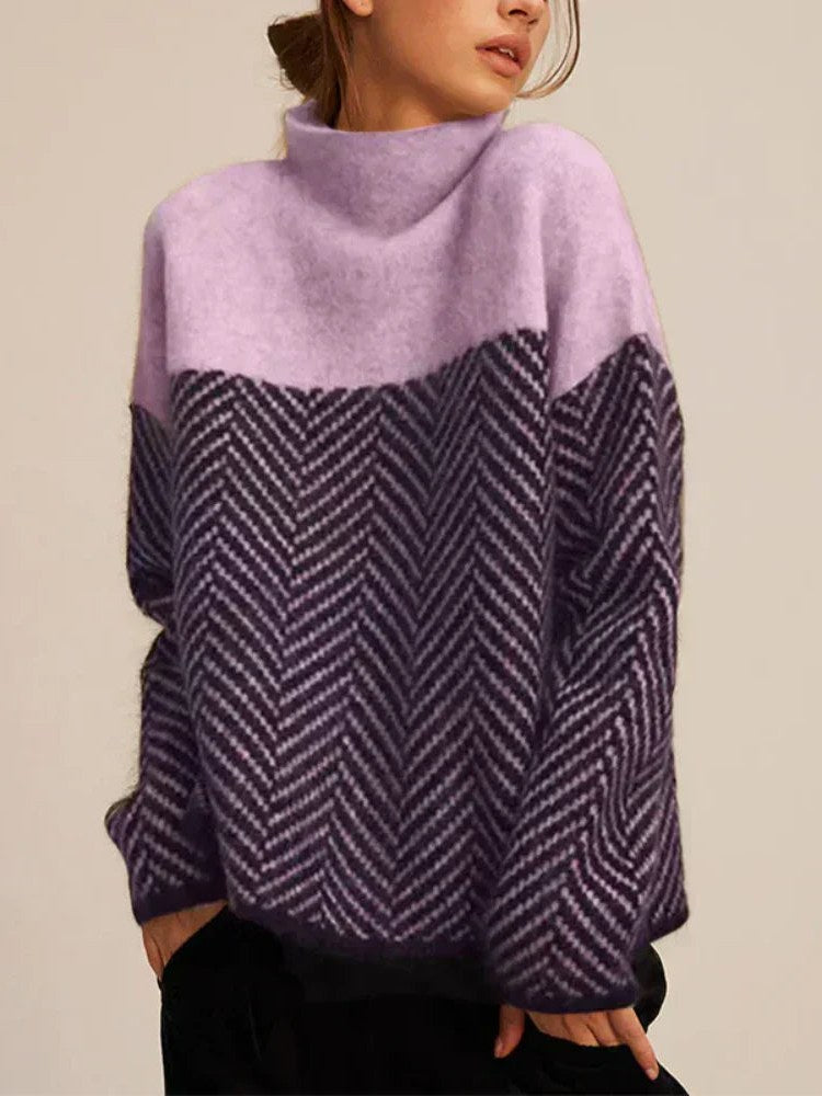Cotton Turtleneck Sweater for Women