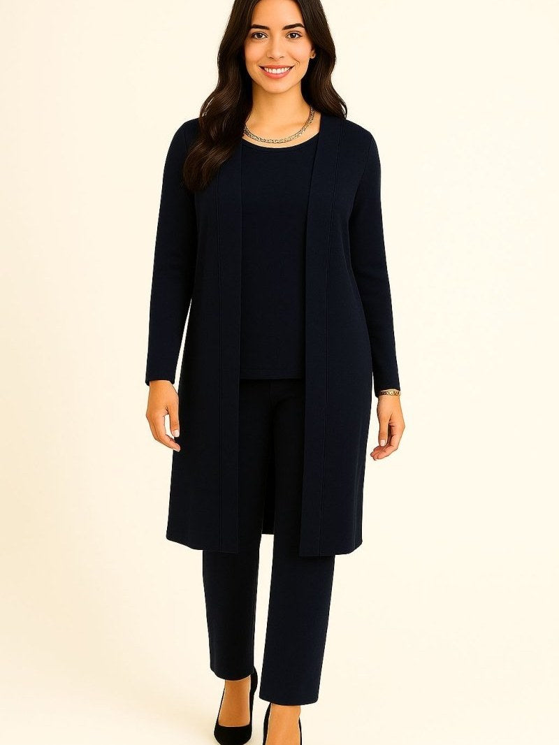 Crew Neck Knit Set for Women
