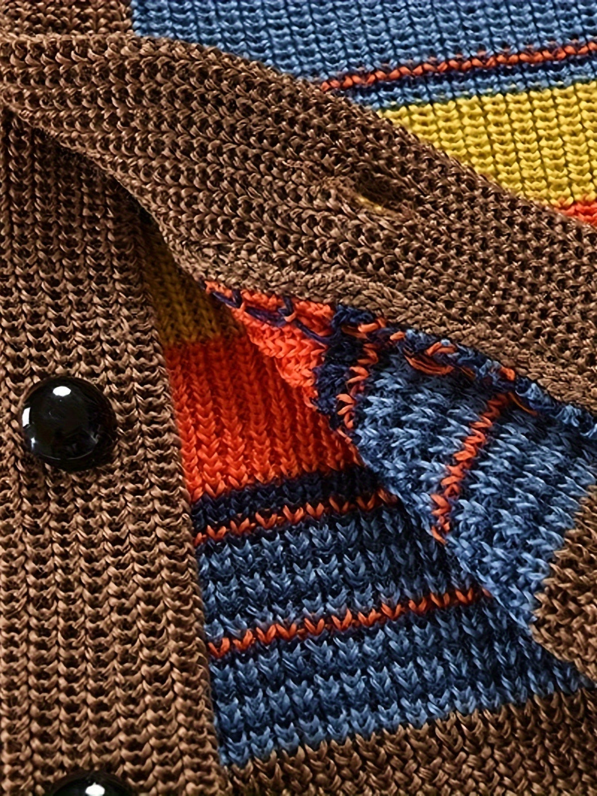 Colorblock Cardigan for Men