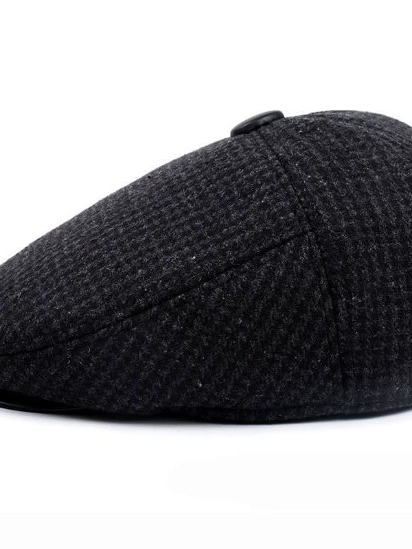Earflap Flat Cap for Men