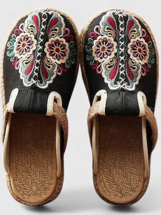 Embroidered Mules for Women