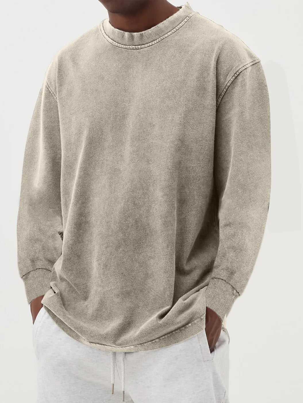 Oversized Cable Knit Sweater for Men