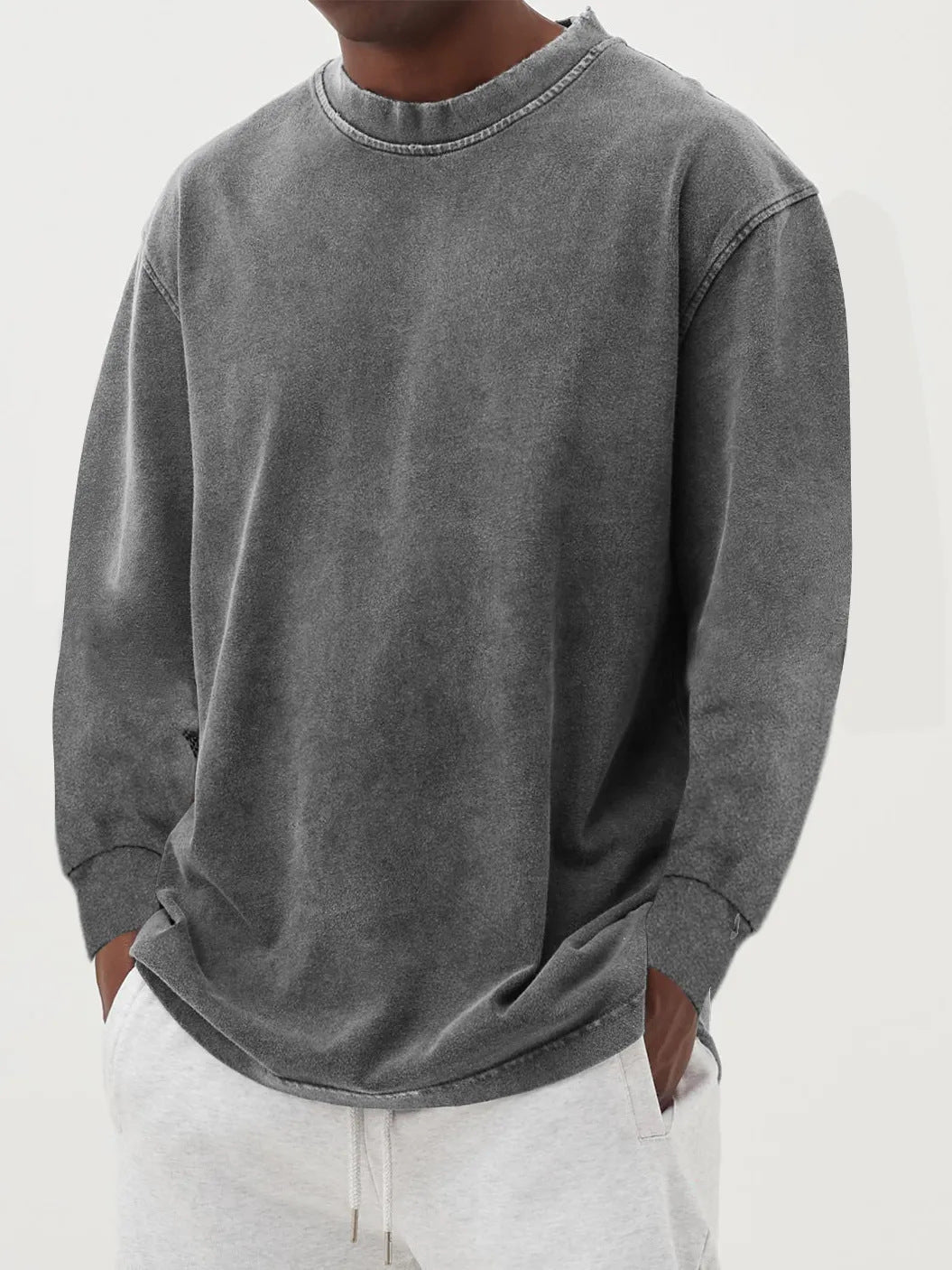 Oversized Cable Knit Sweater for Men