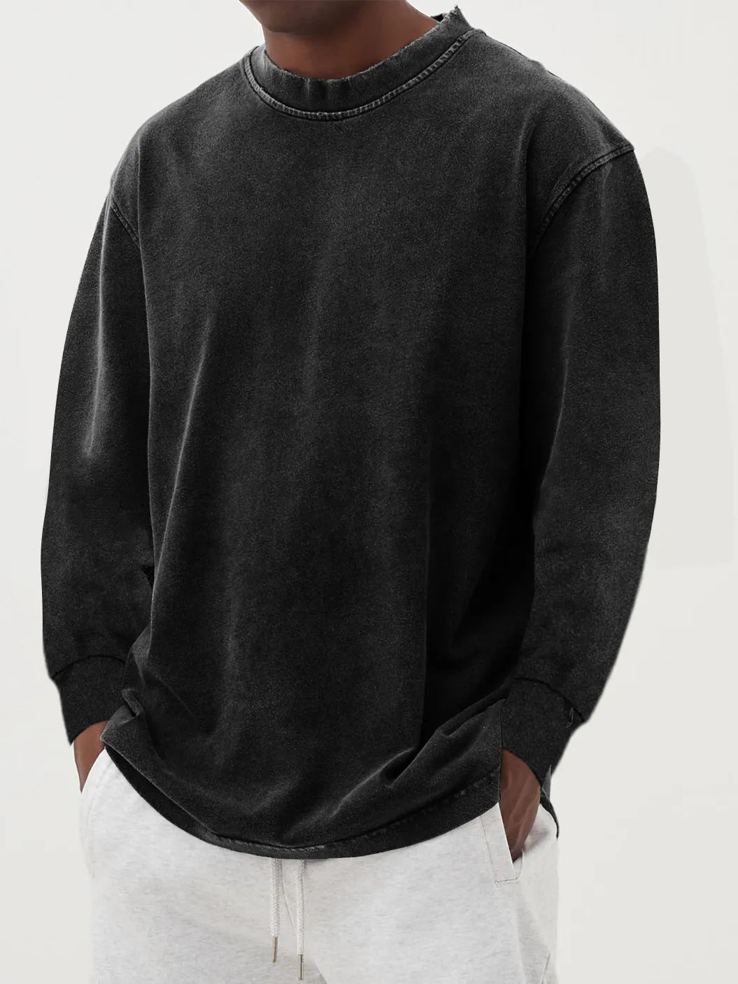 Oversized Cable Knit Sweater for Men
