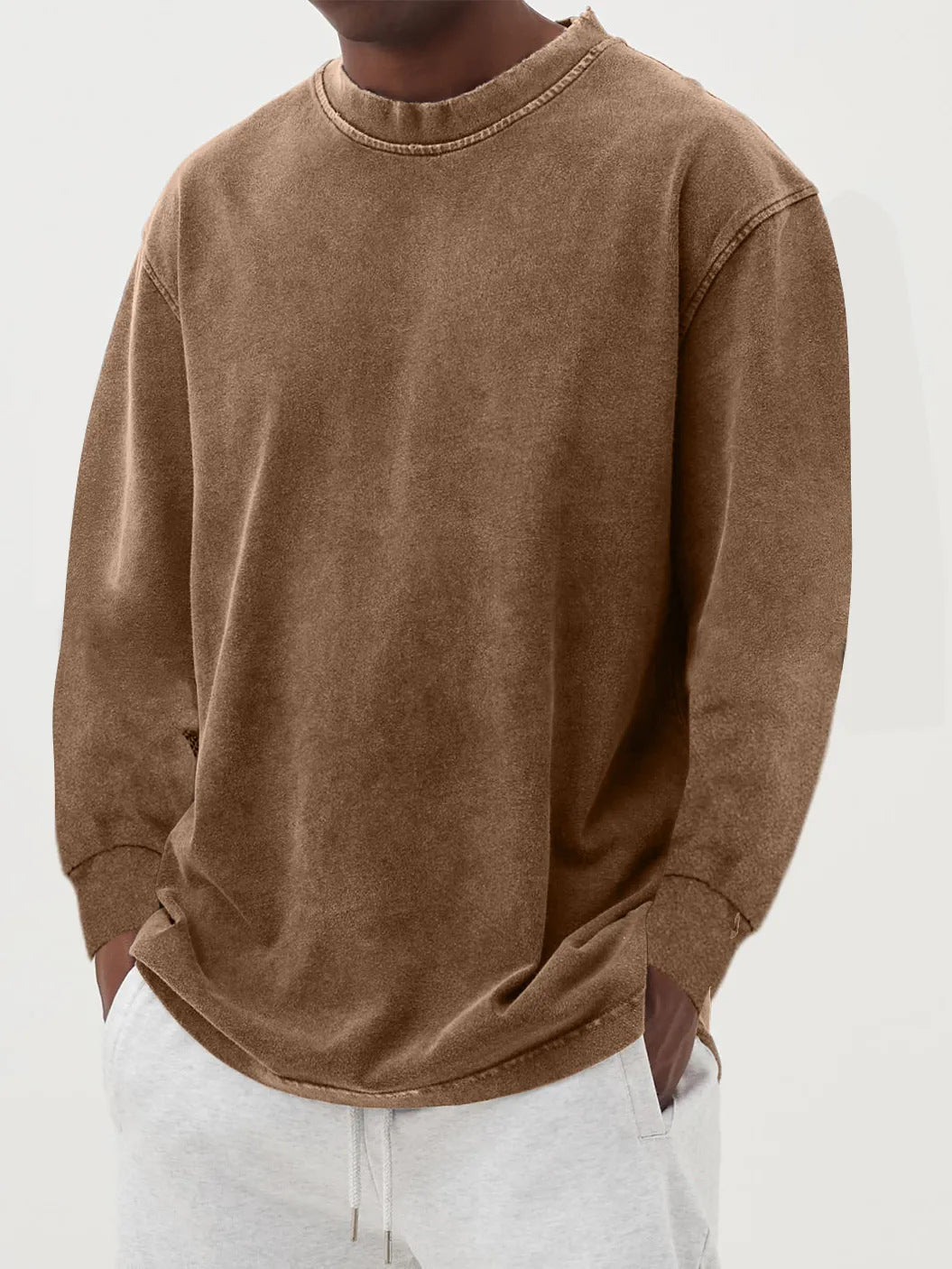 Oversized Cable Knit Sweater for Men
