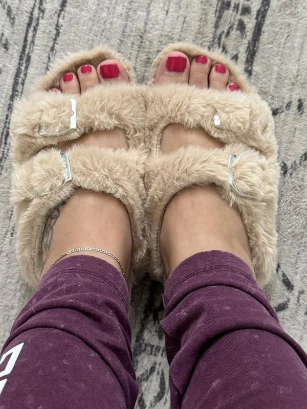 Faux Fur Slippers for Women