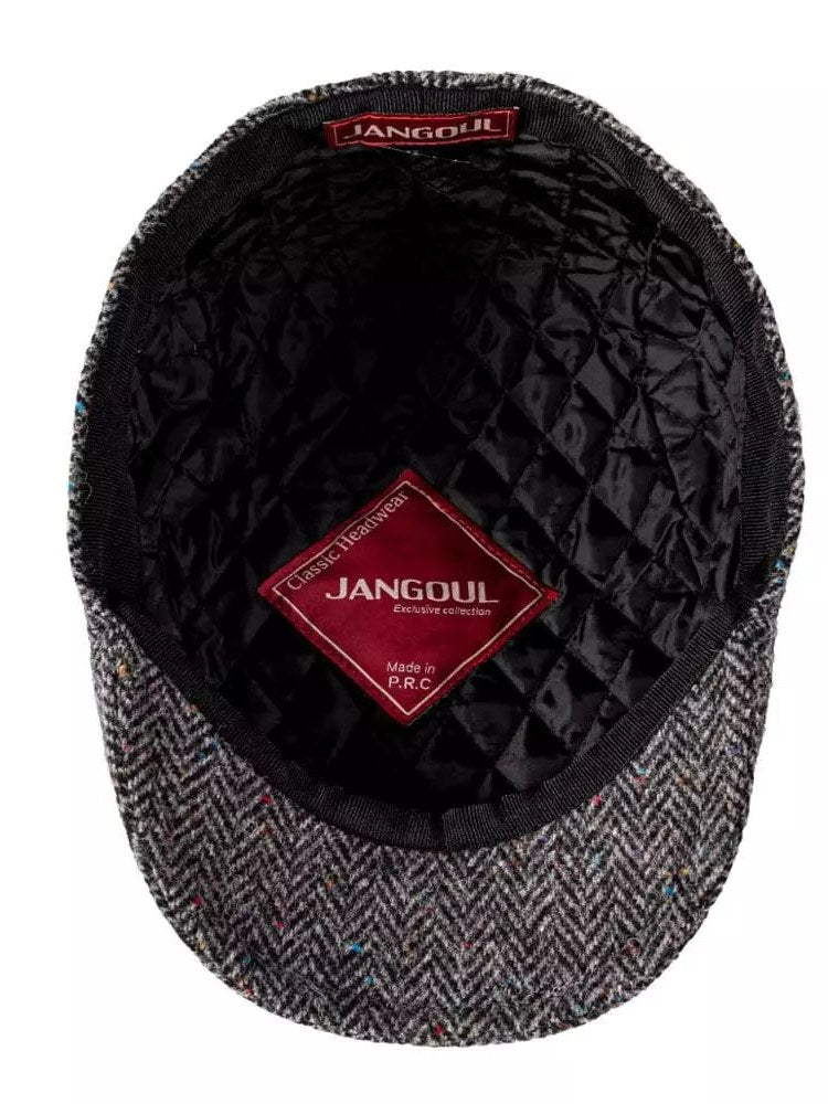 Flecked Wool Flat Cap for Men