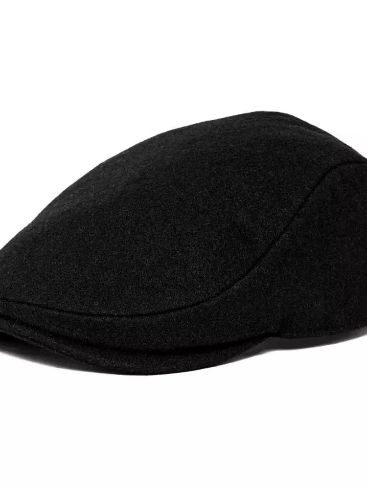 Flecked Wool Flat Cap for Men