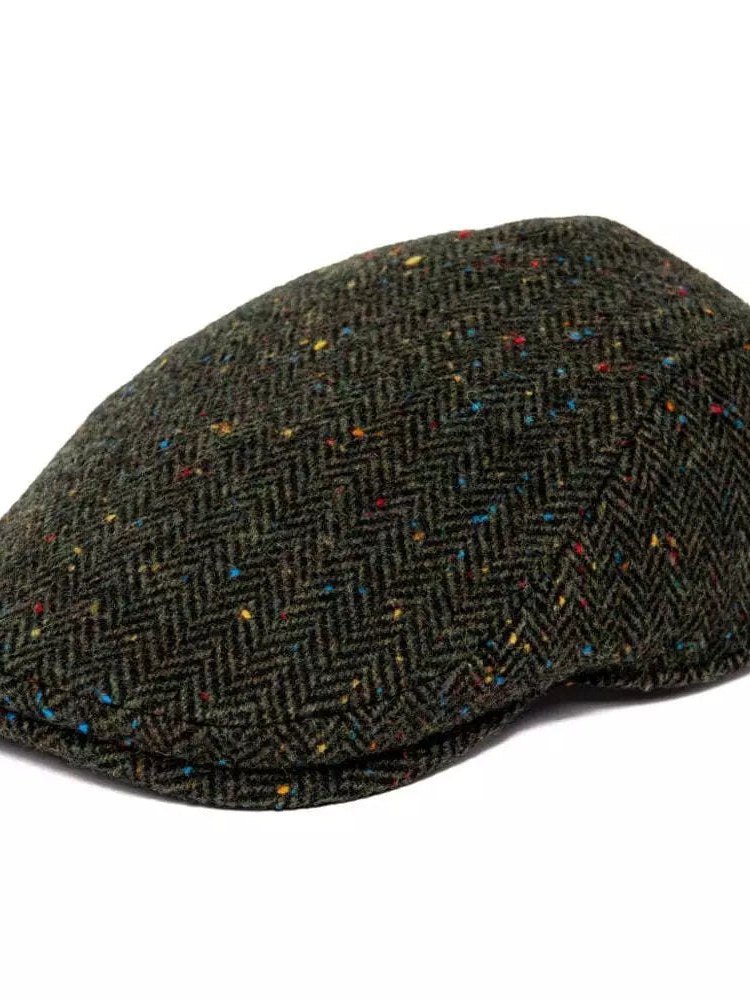 Flecked Wool Flat Cap for Men